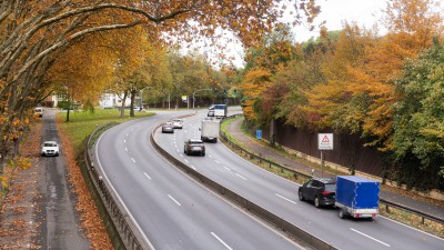 Zusammenwachsen Wittringen - Butendorf, Blick auf B 224