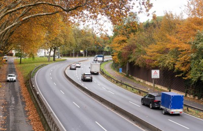 Zusammenwachsen Wittringen - Butendorf, Blick auf B 224